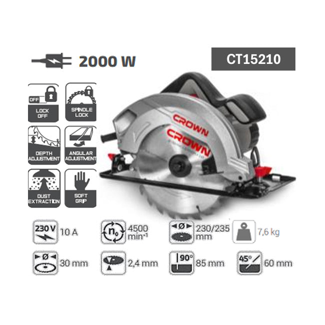 9" Circular Saw 2000W