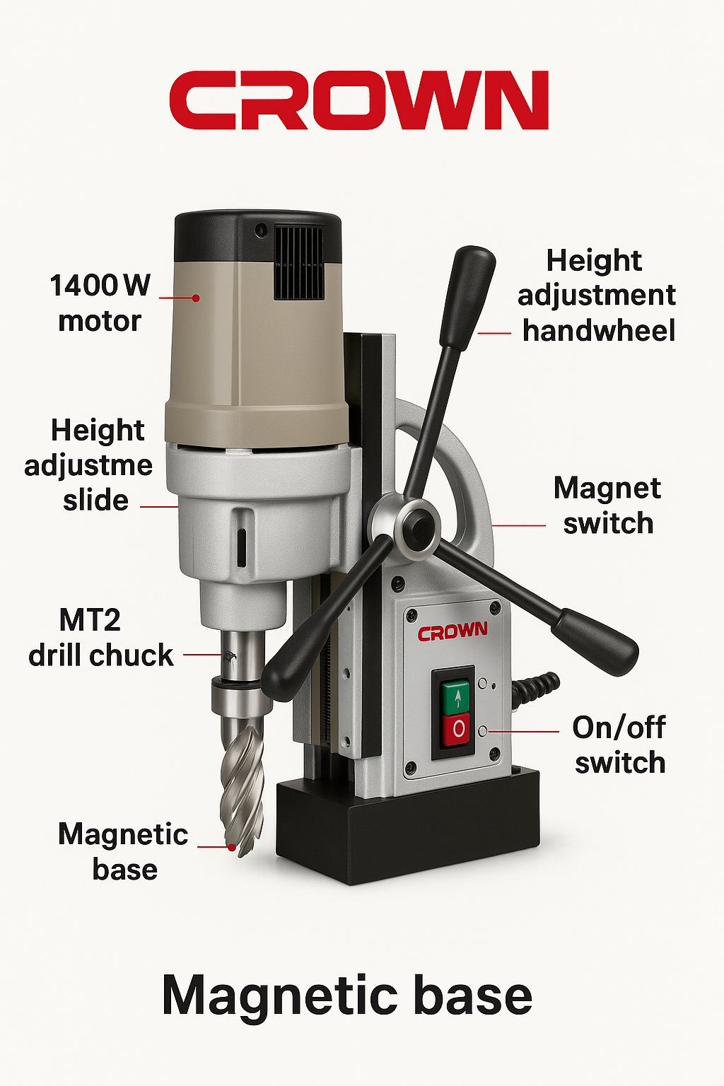 Magnetic Drill 23mm