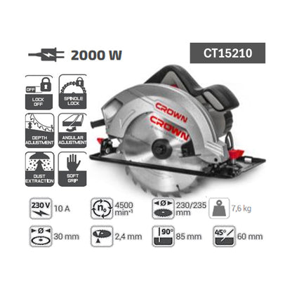 9" Circular Saw 2000W